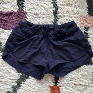 Navy lululemon shorts